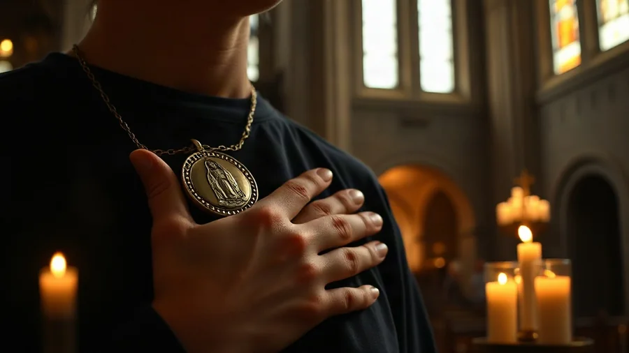 Cuidado, pureza y bendición sacerdotal en El Significado Espiritual de Usar un Collar de la Virgen de Guadalupe Todos los Días