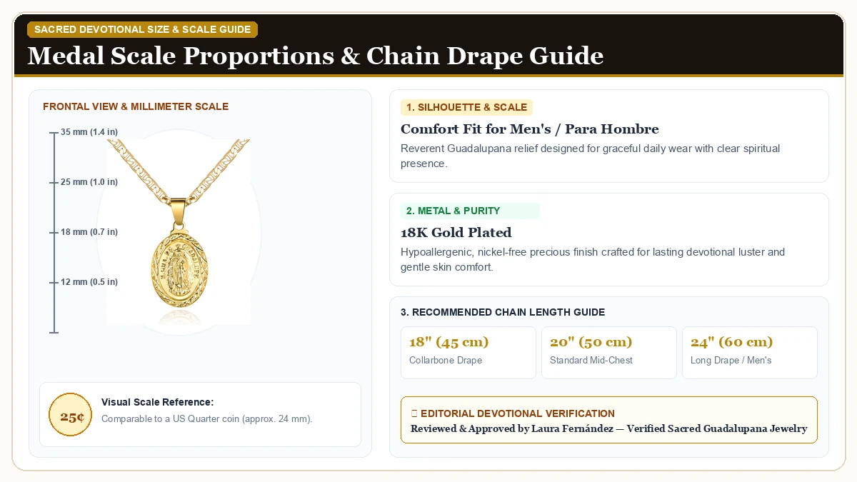 Size and millimeter scale measurement infographic: Barzel 18K Gold Plated Flat Mariner/Marina 060 3MM Chain Necklace in 18K Gold Plated with chain drape guide
