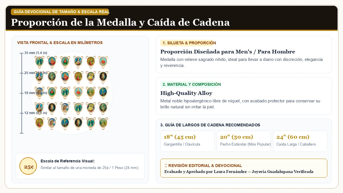 Infografía de escala y medidas en milímetros: 100Pcs Rosary Centerpiece Parts Small Alloy Double en Aleación Metálica Resistente Libre de Níquel con guía de tamaño y largo de cadena